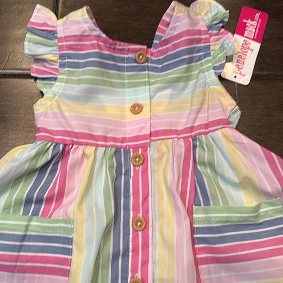 💜3/$15 Penelope Mack Striped Dress with Diaper Cover - Picture 3 of 10
